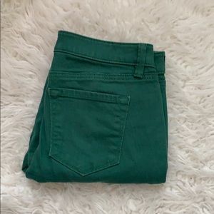 LOFT Green Modern Skinny Jeans